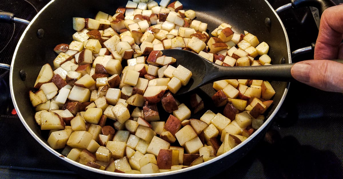 Savory Ham and Potato Casserole sauteed potatoes