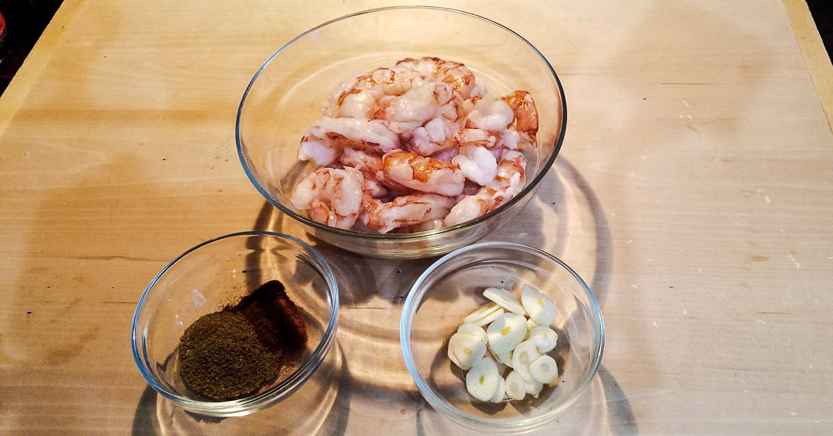 shrimp taco soup ingredients for the shrimp